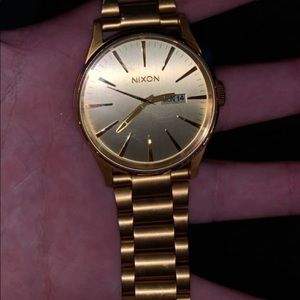 Gold Stainless Steel Water Proof NixonWatch